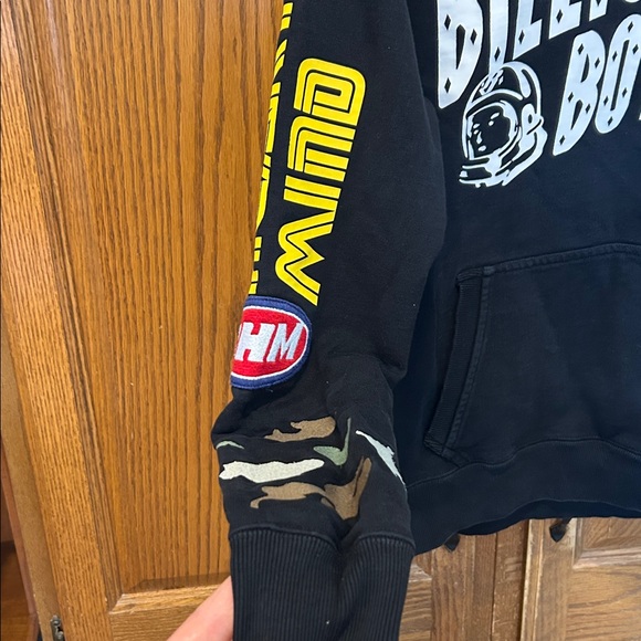 Billionaire Boys Club Black Hoodie Patchwork Graphic Astronaut Heart Mind - Picture 4 of 12